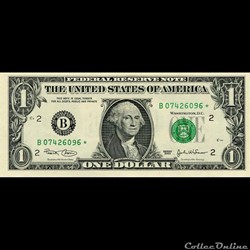 B- 1$ Federal Reserve Notes - Small Size 2003 Series