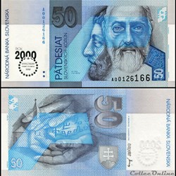 SLOVAQUIE - PICK 35 - 50 KORUN - 2000