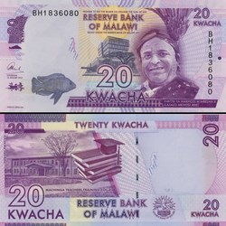 MALAWI - PICK 63 d - 20 KWACHA - 2017