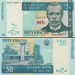 MALAWI - PICK 53 d - 50 KWACHA - 2009