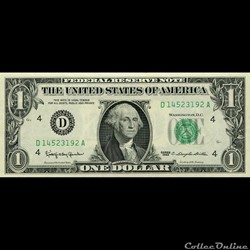 D- 1$ Federal Reserve Notes - Small Size 1963 Series