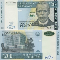 MALAWI - PICK 55 a - 200 KWACHA - 2004
