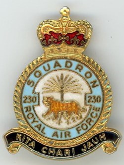 Insigne R.A.F - 230° Squadron (CCXXX°)