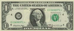 D- 1$ Federal Reserve Notes - Small Size 1969 Series