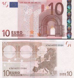 10 EUROS - SIGNATURE TRICHET - PICK 9 X 1 - ALLEMAGNE