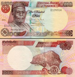 NIGERIA - PICK 28 J 1 - 100 NAIRA - 2011