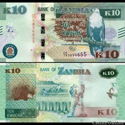 ZAMBIE - PICK 58 b - 10 KWACHA - 2018