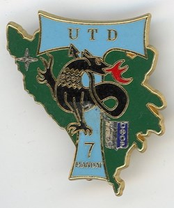 Insigne - Unité de transmission divisionnaire, division salamandre, Bosnie 7ème mandat