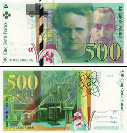 FRANCE - 500 FRANCS - Pierre et Marie Curie