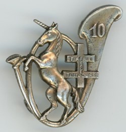 Insigne du 10° Bataillon de Chasseurs à Pied