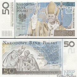 POLOGNE - PICK 178 - 50 ZLOTYCH - 2006