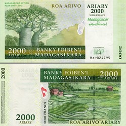 MADAGASCAR - PICK 093 - 2000 ARIARY - 2007