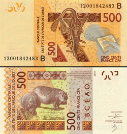 B.C.E.A.O - FRANCS CFA - BÉNIN - LETTRE B - 500 FRANCS - PICK 219 B a