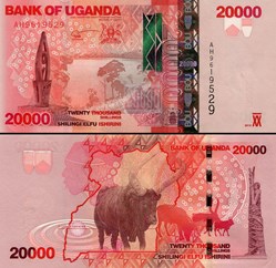 OUGANDA - PICK 53 A - 20 000 SHILLINGS - 2010