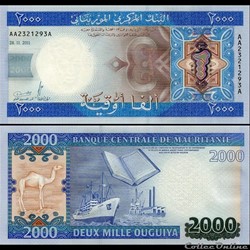 MAURITANIE - PICK 20 - 2000 OUGUIYA - 2011