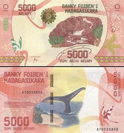 MADAGASCAR - PICK 102a - 5000 ARIARY - 2017