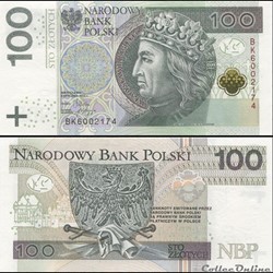 POLOGNE - PICK 186 - 100 ZLOTYCH - 2012