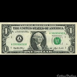 A- 1$ Federal Reserve Notes - Small Size 1993 Series