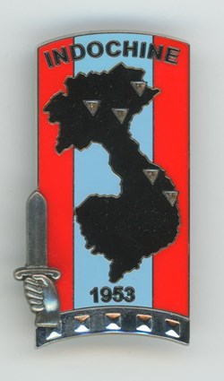Insigne ENSOA - 212° Indochine 1953 - Opération Maquis