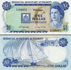 BERMUDES - PICK 28 B3  - 1 Dollar - 1982