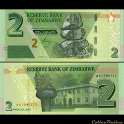 ZIMBABWE - PICK 101a - 2 Dollars - 2019