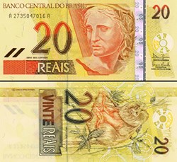 BRÉSIL - PICK 250b - 20 REAIS - 2003