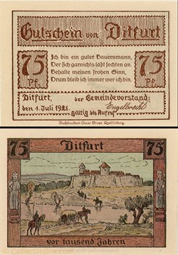 Ditfurt 75 Pfennig