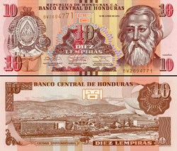 HONDURAS - Pick 99b - 10 LEMPIRAS - 2014
