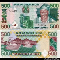 SIERRA LEONE - PICK 23 c - 500 LEONES - 2003