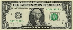 G- 1$ Federal Reserve Notes - Small Size 2017A Series