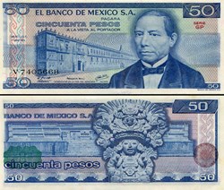 MEXIQUE - PICK 067b.GP - 50 PESOS - 1979