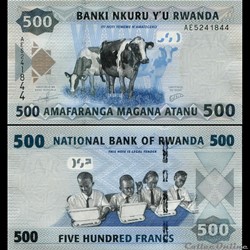 RWANDA - PICK 38 A - 500 FRANCS - 2013
