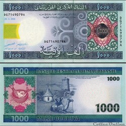 MAURITANIE - PICK 13b - 1000 OUGUIYA - 2006