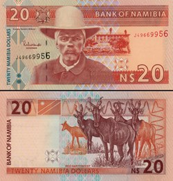 NAMIBIE - PICK 06 b - 20 Dollars Namibiens - 2002