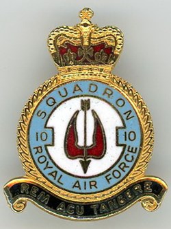 Insigne R.A.F - 10° Squadron (X°)