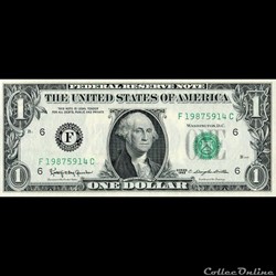 F- 1$ Federal Reserve Notes - Small Size 1963 Series