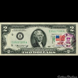 I- Minneapolis District - 2$ Federal Reserve Notes - Small Size 1976 Series
