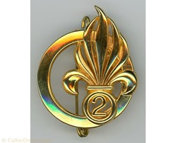Insigne béret Légion Etrangère - 2° Régiment Infanterie