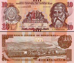 HONDURAS - Pick 99d - 10 LEMPIRAS - 2019