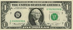 G- 1$ Federal Reserve Notes - Small Size 1974 Series