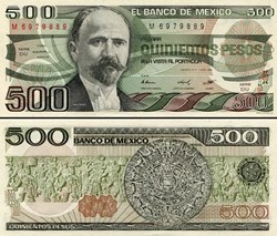 MEXIQUE - PICK 079b.DU - 500 PESOS - 1984