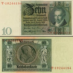 ALLEMAGNE - PICK 180 a1 - 10 MARK - 1929