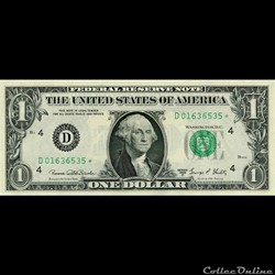 D- 1$ Federal Reserve Notes - Small Size 1969D Series