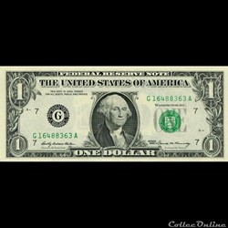 G- 1$ Federal Reserve Notes - Small Size 1969 Series
