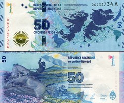ARGENTINE - PICK 362 a - 50 PESOS - 2015
