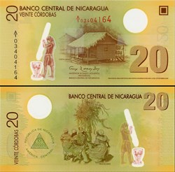 NICARAGUA - PICK 202 a  - 20 CORDOBAS - 2007