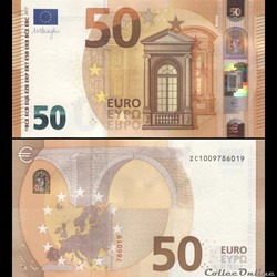 50 EUROS - SIGNATURE DRAGHI - PICK 23 Z - BELGIQUE
