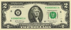 H- Saint-Louis District - 2$ Federal Reserve Notes - Small Size 2017A Series