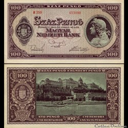 HONGRIE - PICK 111 b - 100 PENGO - 1945