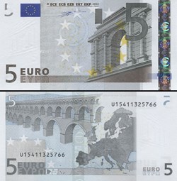 5 EUROS - SIGNATURE DUISENBERG - PICK 1 U - FRANCE